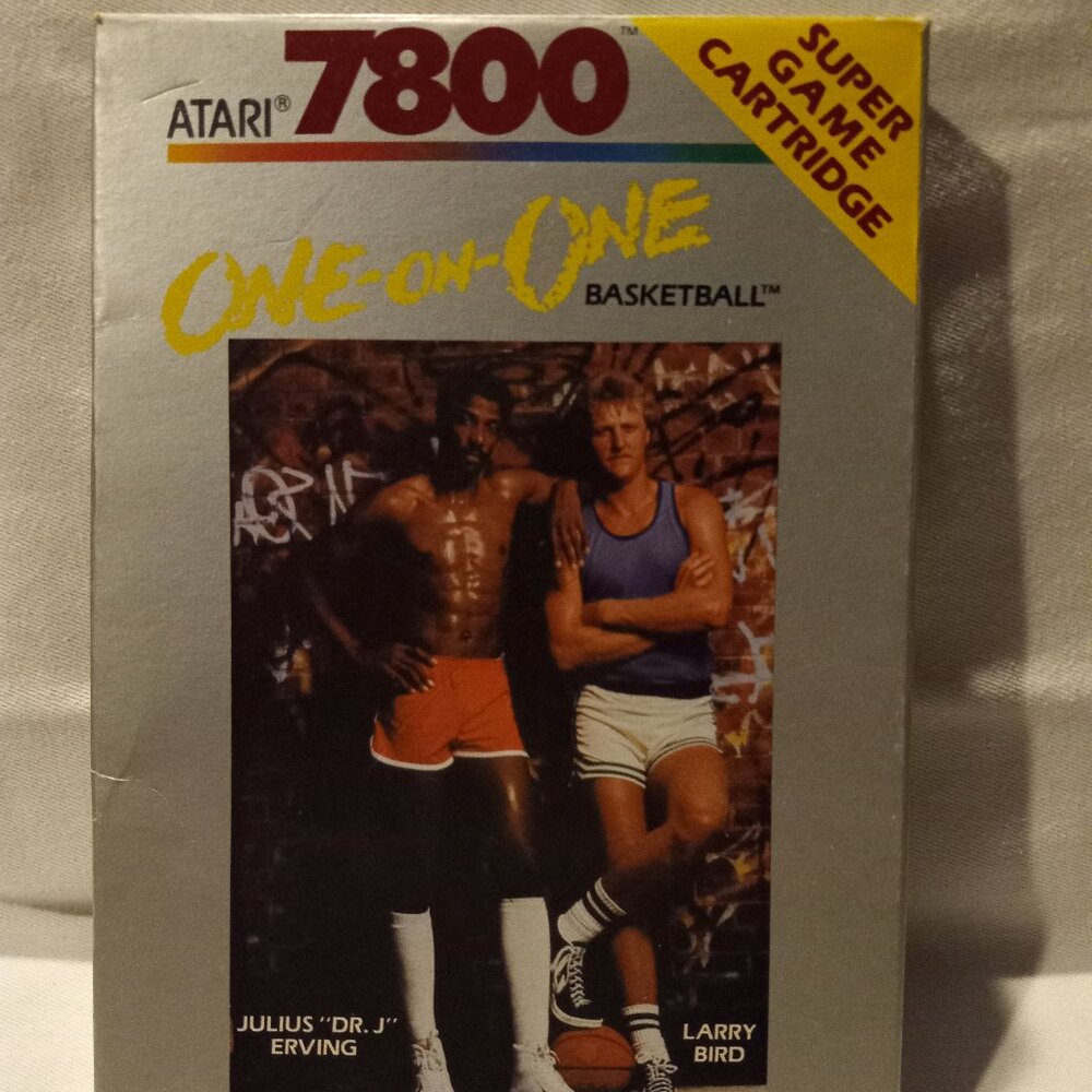 ONE-ON-ONE BASKETBALL CIB - ATARI 7800 UN-Tested